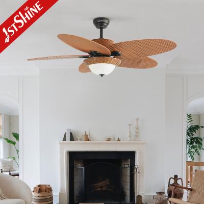 China Low Noise 5 Blades Energy Saving Ceiling Fan With Led Light Large Airflow for sale