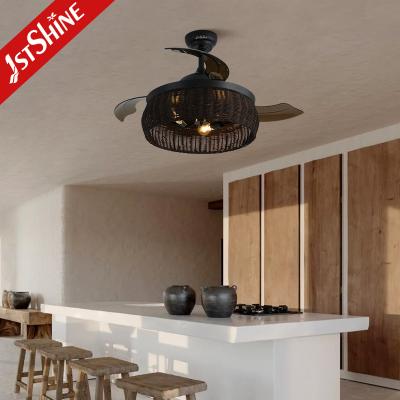 China Remote Control Caged Light Ceiling Fan , Decorative LED Ceiling Fan for sale