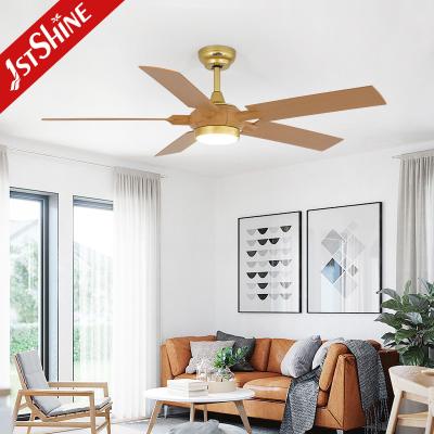 China 52 Inches Remote App Control Led Ceiling Fan Large Air Flow Abs Blade 18w Light for sale