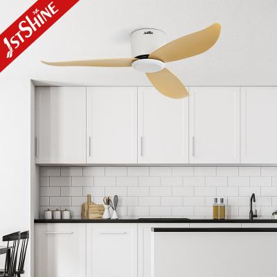 China Remote Control Small LED Ceiling Fan Low Ceiling Room 3 Blade Plastic Ceiling Fan for sale