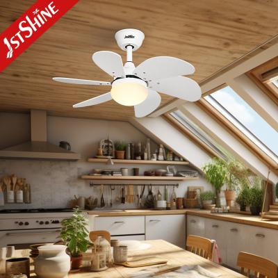 China White Ceiling Fan Light Kids' Room DC Motor 30 Inch Mini LED Ceiling Fan for sale