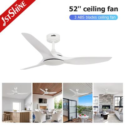 China 52 Inches White Ceiling Fan Without Light ABS Blade Smart APP Control for sale