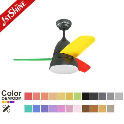 China Bedroom Brushless Dimmable LED Ceiling Fan With Remote RoHS Certification for sale