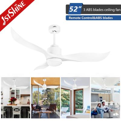 China Fancy DC Motor Silent Household 3 Plastic Blades Ceiling Fan Led Light for sale