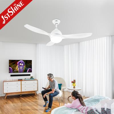 China 48 Inch Modern Indoor Ceiling Fan With 3 CLR Brightness LED Light for sale