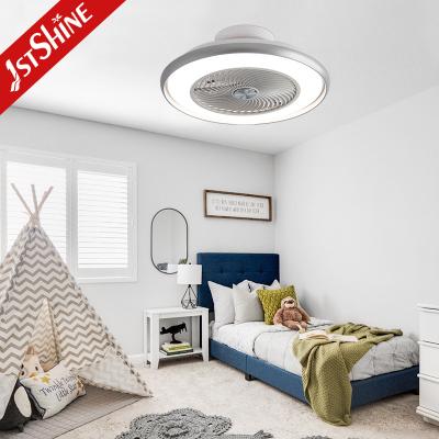 China Reversible Flush Mount Ceiling Fan Bladeless Remote Control With Dimmable Light for sale