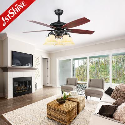 China 3 Speed Pull Chain Classic Ceiling Fans 5 Plywood Blades Hotel Decorative for sale