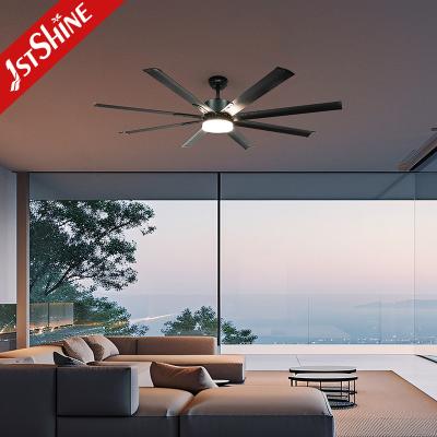 China Gym 64 Inch Metal Blade Ceiling Fan 8 Aluminum Blades Brushless Motor for sale