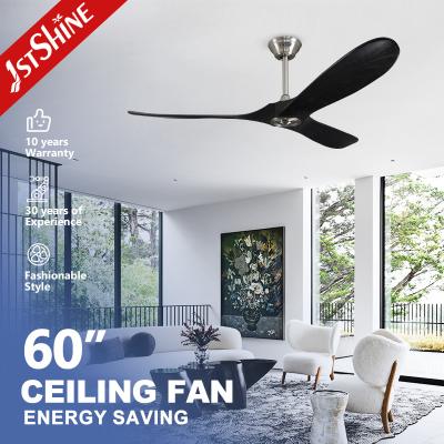 China Modern Black Remote LED Ceiling Fan 230V Commercial For Living Room CE for sale