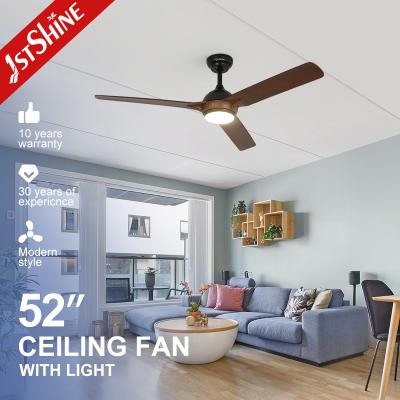 China Energy Saving Dimmable LED Ceiling Fan With 3 ABS Blades Quiet DC Motor for sale