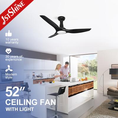 China Black White ABS Ceiling Fan Light With Remote Control Multicolor Cooling Hight Power for sale