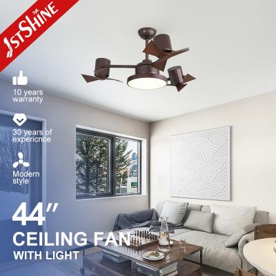 China 44 Inch AC Motor Modern Dimmable LED Ceiling Fan ABS Plastic Blades for sale