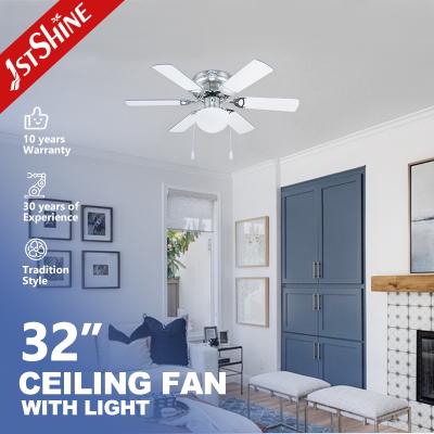 China 32 Inch 6 MDF Blade Classic Ceiling Fans Remote Control Energy Efficient for sale