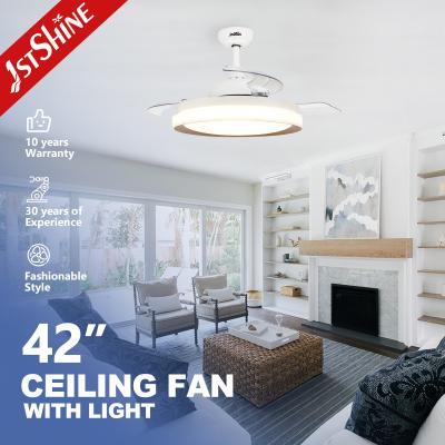 China Living Room Smart 42 Inch Invisible LED Ceiling Fan With Hidden Blades for sale