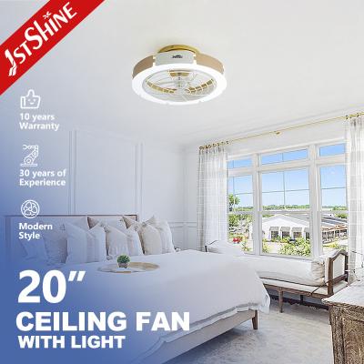 China Led Ceiling Fan With Remote And Light 6-Speed Choice Flush Mount Led Ceiling Fan for sale