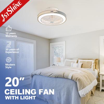 China 20 Inches Low Profile Ceiling Fan Flush Mount Ceiling Fan With Light Remote Control for sale