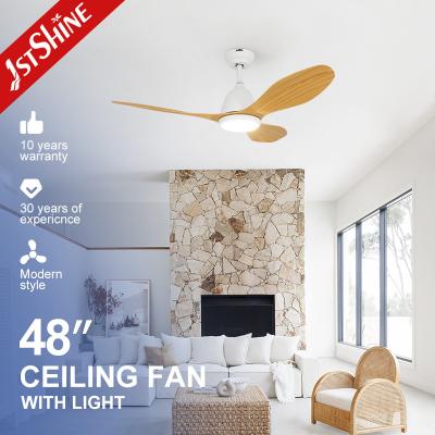 China Decorative Ceiling Fan With LED Light Living Room Quiet Dc Motor for sale