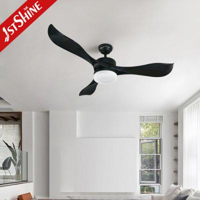 China 33.3W 52inch 5 Speed Remote Control Plastic LED Ceiling Fan With Light for sale