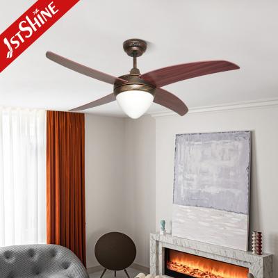 China Light 4 MDF Blades Decorative Ceiling Fan With Remote Energy Saving Ac Motor for sale