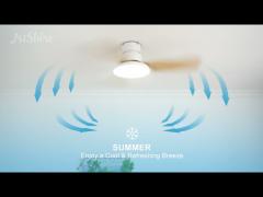 Flush Mounted Ceiling Fan With Light Remote Dimmable Led Light