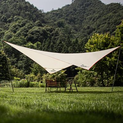 China Straight Tying Type Hot Sale Tarpaulin Travel Portable Tent Beach Tent Sunshade Outdoor Camping Multifunctional UV Canopy Anti for sale