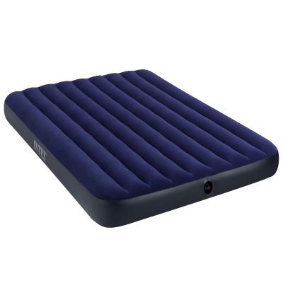 China Double Design Intex 1.4m Air Mattress Foldable Inflatable Air Mattress With Built-in Pump for sale