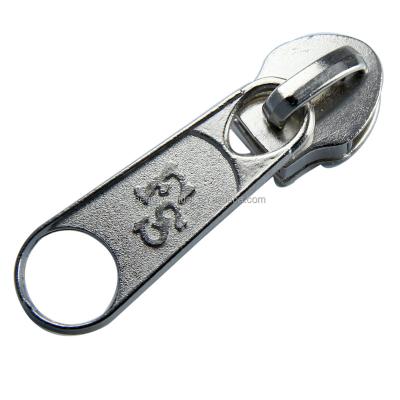 China Custom Nickel Free Zipper Puller Bags Handbags Luggage #5 Logo Metal Zipper Pull For Garment Clothing Accessories Zipper Slider for sale