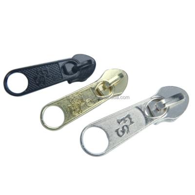 China Hot Sales #5 Nickel Free Custom Zipper Slider Lock Non Key Nylon Zipper Puller Puller For Metal Zipper And Purse for sale