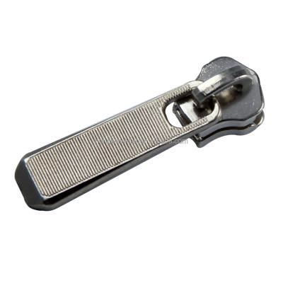 China Nickel Free Custom Metal Metal Puller For Zippers Ends Key Zip Sliders With Letter Logo For Purse And Garment for sale