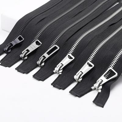 China Wholesale Custom Logo Zipper Metal Zipper Bag Zipper Metal Jacket Zipper Wholesale #3 #5 #7 #8 Auto Lock for sale