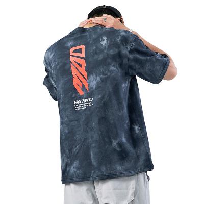 China high quality leisure cotton short sleeve sports Anti-wrinkle 100% custom logo tie dyed T-shirt for men for sale