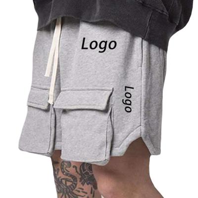 China 2021 Summer New Product Custom Big Pocket Design Simple Logo Anti-wrinkle Half Pants Sports Casual Loose Shorts For Men for sale