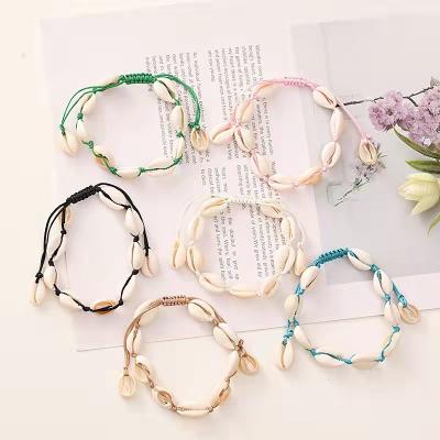 China Handmade Custom Waxed Thread Shell Necklace Bracelet Woven Jewelry DIY Rope Chain Cotton for sale