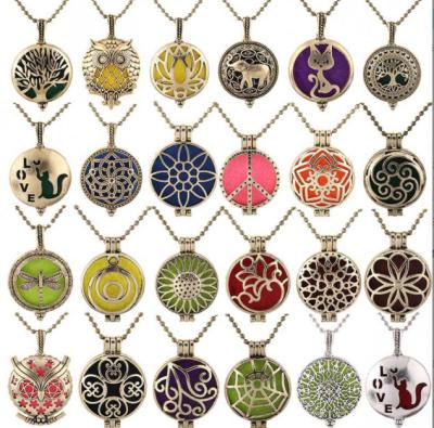 China Punk Hot Sales Vintage Essential Oil Diffuser Necklace Jewelry for sale