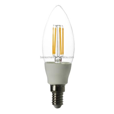 China Benexmart C38 E14 Clear Zigbee Filament Smart LED Bulb Dimmable Desktop CCT Required Compatible with Alexa Google Home Echo Assistant for sale