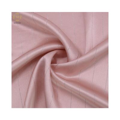 China 16608 73%Acetate 26.5%Polyester0.5%MetallicYarn Tape Sustainable Woven Fabric For Womens Shirts Dresses Coats Pants for sale