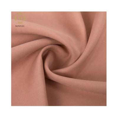 China 12188 viable polyester modal plain weave lenzing fabric for womens coats factories dresses for sale