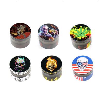 China Plastic+SPTE MYQ-M5 Zhejiang Customize Sublimation Cartoon Metal Smoking Tobacco Herb Grinder For Kitchen Tool for sale