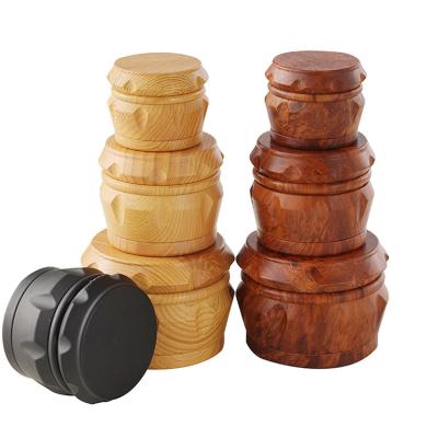 China MYQ123 Plastic Smoking Plastic 2.5inch 4-Layer Shape Herb Grinders Black 50Mm Tobacco Grinder for sale