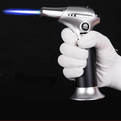 China New Arrival Gf901 Custom Design Scorch Butane Gas Torch Blue Flame Gun Lighters for sale