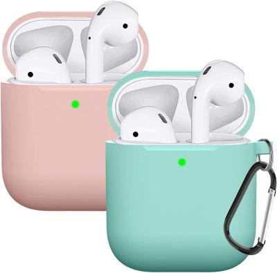 China Compatible AirPods Silicone Case Cover Silicone Protective Skin For Apple Airpod Case 2&1 for sale