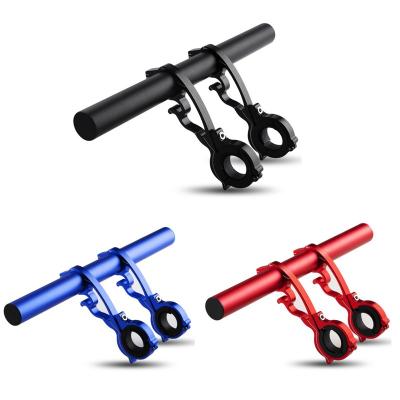 China 20CM Extended Bicycle Handlebar Bracket Bike Headlight Mount Bar Computer Bracket MTB Aluminum Alloy Support Recycler KH1520 for sale