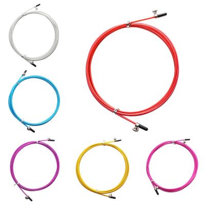 China Aluminum Alloy ABS Steel Wire With Screw For Speed ​​Replaceable Jump Ropes 3m Metal Cable Rope Fitness Skipping Rope for sale