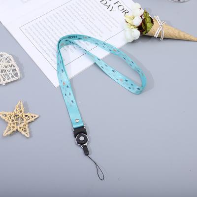 China Promotional High Quality Polyester Goods Polyester Neck Lanyards Cell Phone Key Chain Case Lanyard With Logo Custom for sale