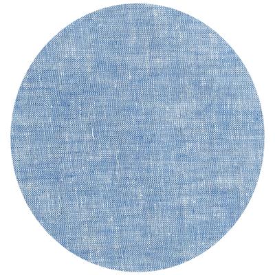 China Modern Design Cotton Fabric Breathable Pure Blue Poplin Fabric Solid Color Organic Linen Fabric for sale