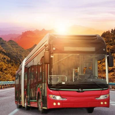 China 18m 50 zitplaatsen Electric BRT Bus ZEV Bus City Bus Serve voor stedelijk vervoer. Te koop