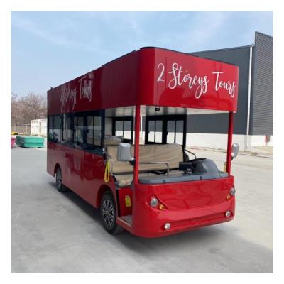 China Elektrische golfkarretjes Shuttlebus 6,4 Mts Turn Radium met topsnelheid 30 km / u Te koop