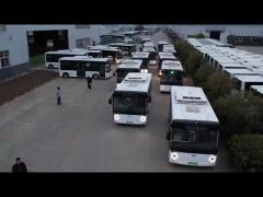 8m 28 Seats Zev Bus Battery Powered Buses Low Floor Buses City Transit Bus .