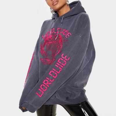 China 2022 Wholesale Custom Casual Hoodies Breathable Logo Custom Made Loose Sweater Women Sweatshirts for sale