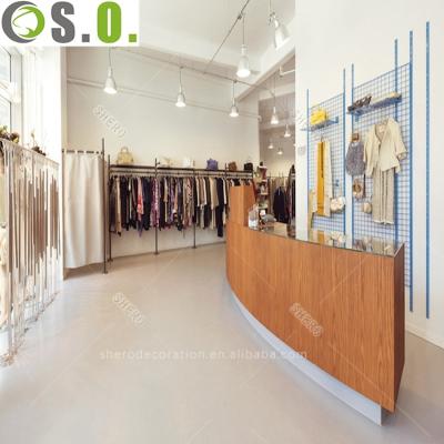 China Boutique store design fashion boutique store design with display rack for clothing for sale